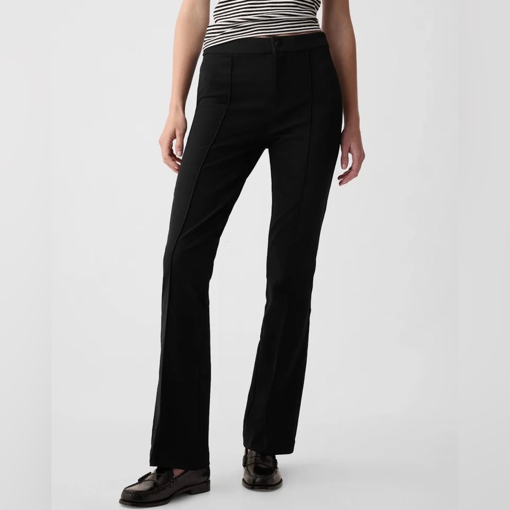 GAP high rise flare pants black